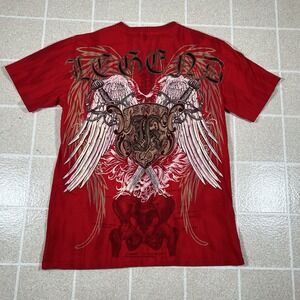 Mens AGDG Affliction Style Goth Emo Graphic Tshirt Y2K Grunge Jesse Pinkmsn
